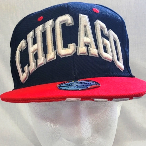 Chicago Bulls Hat One Nation Snapback Cubs NBA Basketball Baseball MLB - Picture 1 of 5